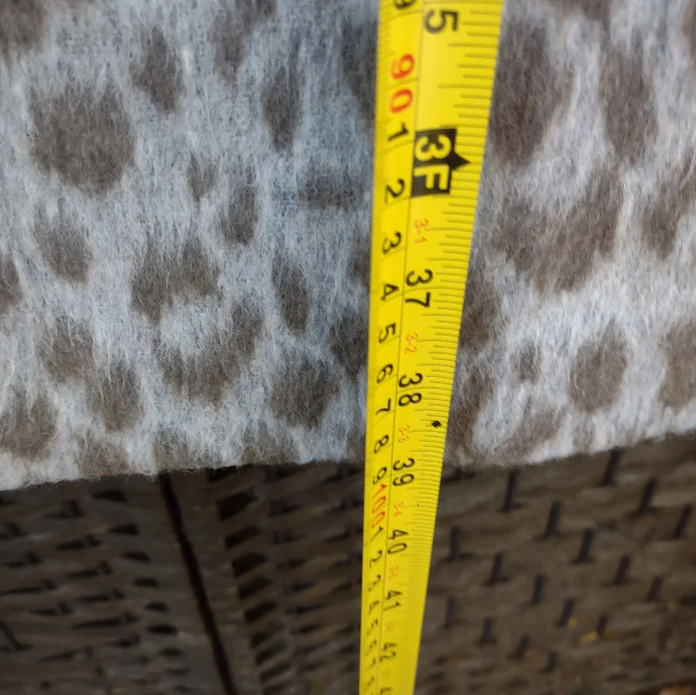Old Navy Oversized Soft-Brushed Leopard-Print Coat Womens Size Small - Picture 7 of 7